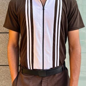 Olive Stone — Old Money Full Zipper Polo