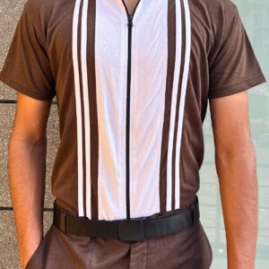 Mocha Brown — Old Money Full Zipper Polo