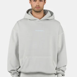 Men Colne Logo Oversized Gray Hoodie