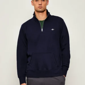 Men's Shield Half-Zip Navy Blue Sweatshirt