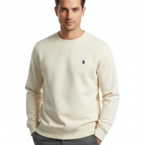 Polo Classic Crewneck Sweatshirt Cream